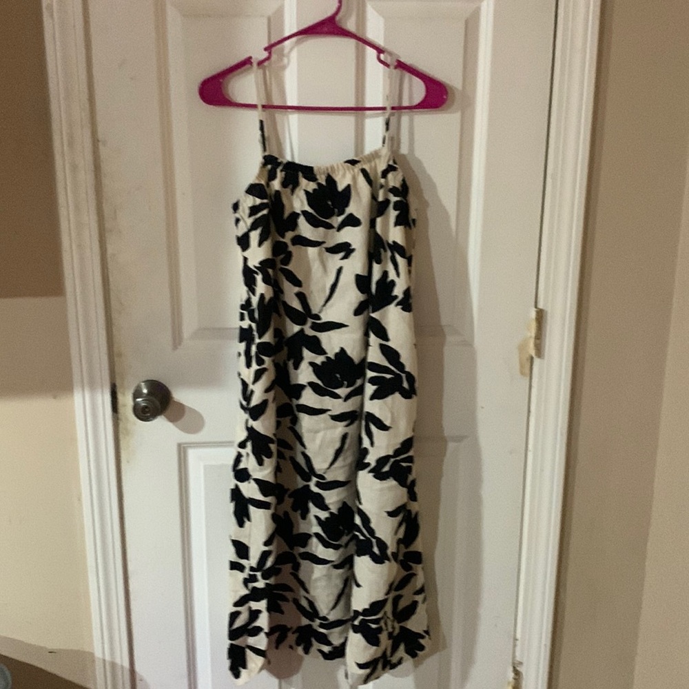 Women's Easy Linen Tank Dress - A New Day NWT W/ Pockets